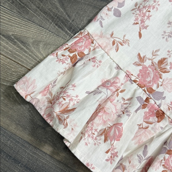 Tullabee Floral Smocked Midi Dress Cottagecore Meadow Romance Size M - Picture 9 of 12